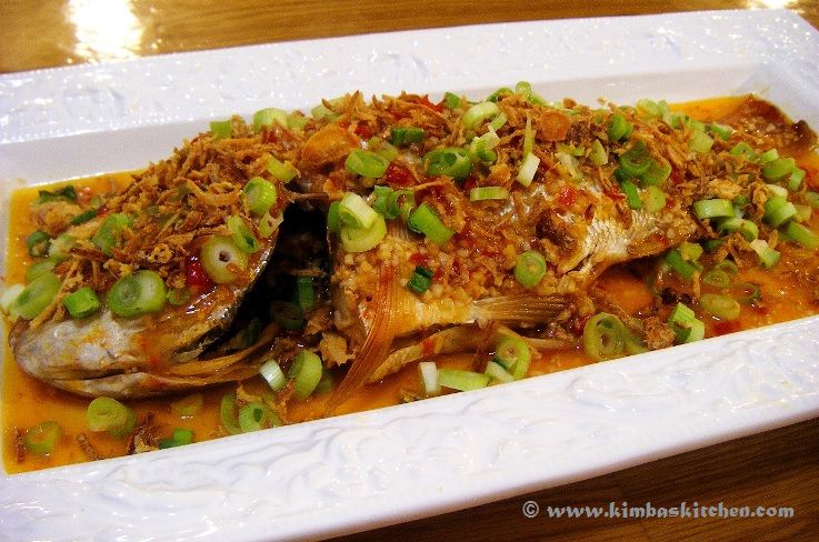 STEAMED WHOLE SNAPPER with Garlic, Butter, Chilli and&nbsp;Lemon