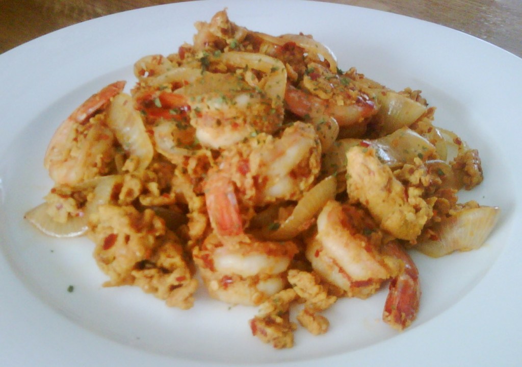 Sambal Oelek Chilli Prawn&nbsp;Omelette