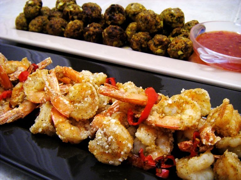 Homemade Meatballs & Salt and Pepper Prawns&nbsp;Recipe