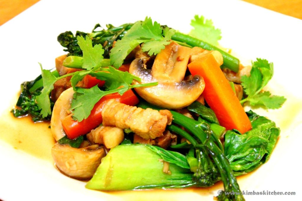 Stirfried Pork Belly with&nbsp;Vegetables