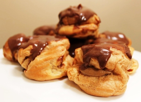 Guest Post: Profiteroles with Coffee Mascarpone and Chocolate Sauce by Flaming&nbsp;Pot