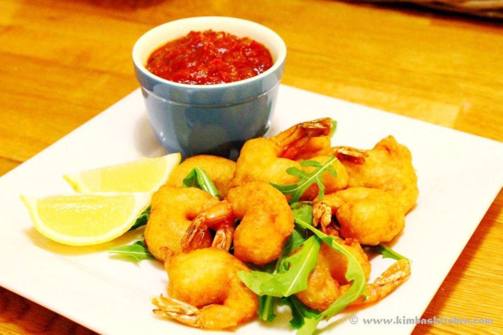 Beer-battered Prawns with Tomato & Chilli&nbsp;Relish