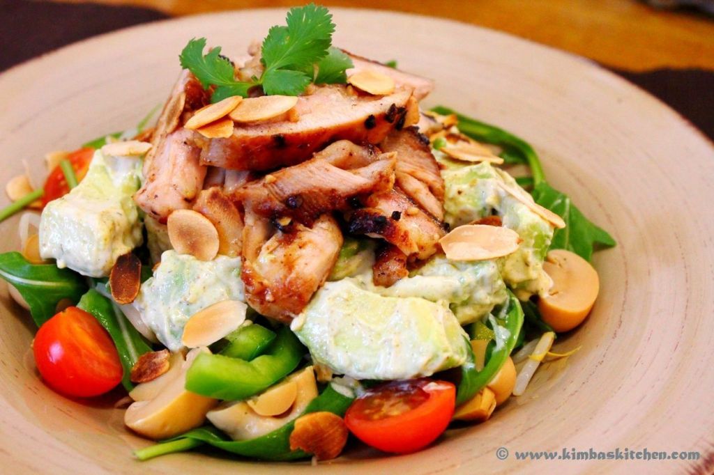 Garlic Chicken and Avocado&nbsp;Salad