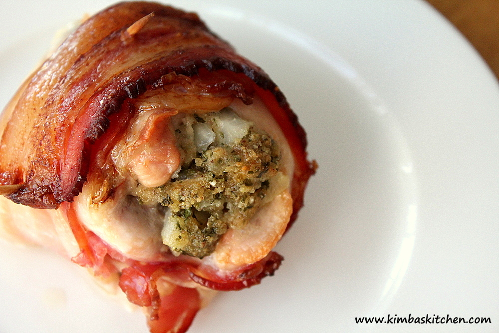 Chicken Wrapped in Bacon with Butter Herbed Breadcrumb&nbsp;Stuffing