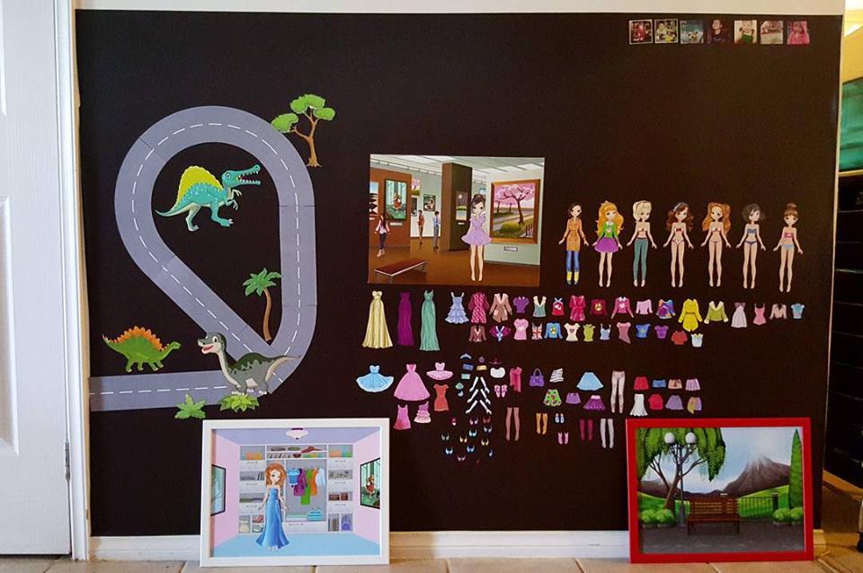 Magnetized Wall – Fun Play for the Kids!
