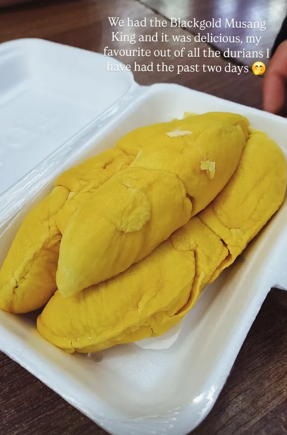 A box of Blackgold Musang King durian