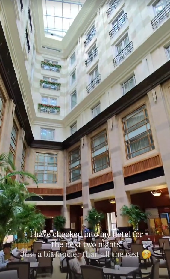 The grand atrium of The Fullerton Hotel Singapore