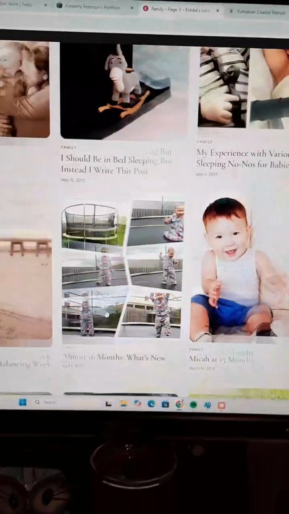 Old family blog posts now showing their photos